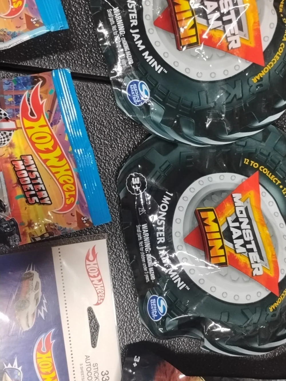 Mystery Diecast And Sticker Sheets